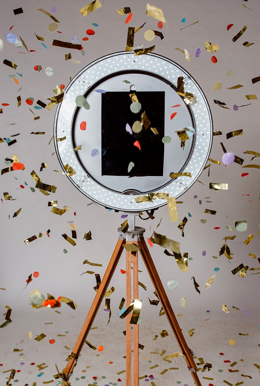 Photo booth confetti celebration